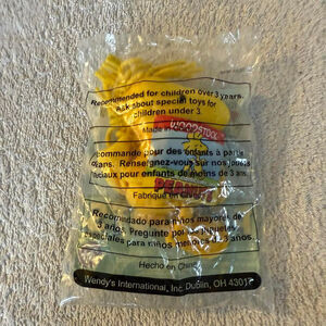 Peanuts 2006 Wendy's Woodstock Stuffed Animal One Size Yellow
